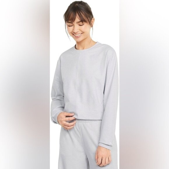 Puma Train Cloudspun Crew Neck Sweater Nimbus Cloud Heather Grey Size XS - Picture 5 of 15